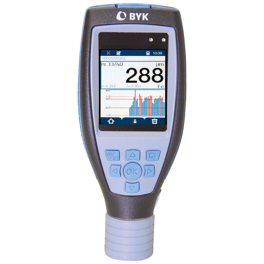Medidor de espesor de película seca con sensor fijo y por cable Byko-test 9500 Basic