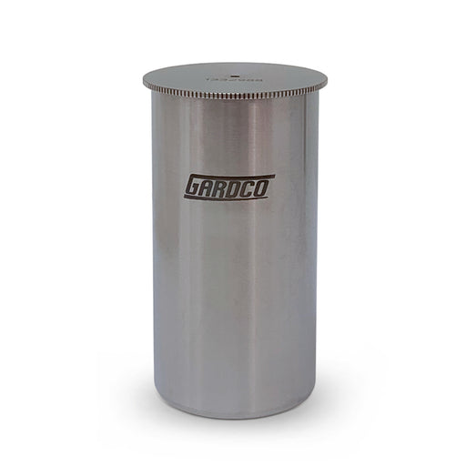 Copa de acero inoxidable para peso por galón, 83.2 cc