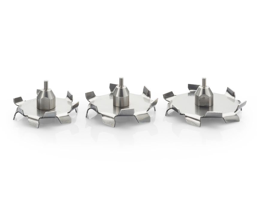 Heavy duty dispersion discs with bushing + M5 male thread 80mm Ø