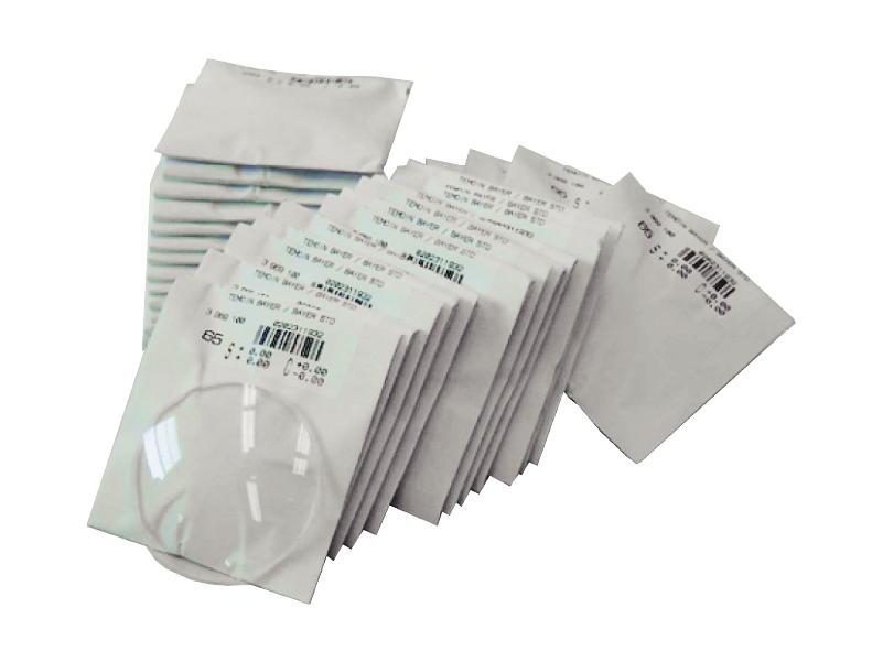 Paquete de lentesCR39 ISO para prueba de Bayer (25 pzs.)