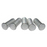 Tiradores de 1/2 aluminio (paquete de 100)